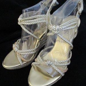 NORDSTROMS MICHAEL KORS golden jute SANDAL 6.5